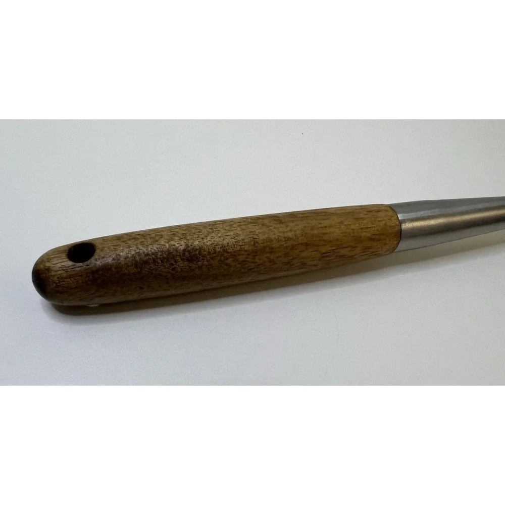 Ladle Forged Stainless Steel Utensil Serving Ladle Wood Handle 16